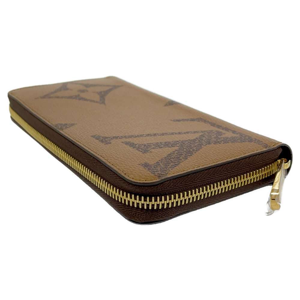 Louis Vuitton Zippy Zipper Wallet Long Monogram Round Brown